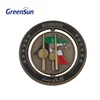 Souvenir gift custom metal copper embossed challenge antique coin