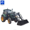 New Condition 85hp 4WD tractor with Front End Loader and Back Hoe