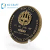 Factory direct sale custom metal copper embossed logo antique bronze plating collectible coins