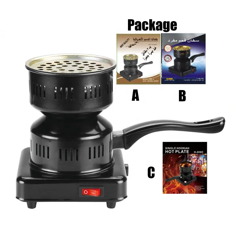 

Europe hookah electric charcoal starter heater burner charcoal burner, Black