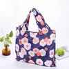 Polyester Shopping Bag Small Order Polyester Grocery Bags Floral Full Printing Reusable Shopping Bag