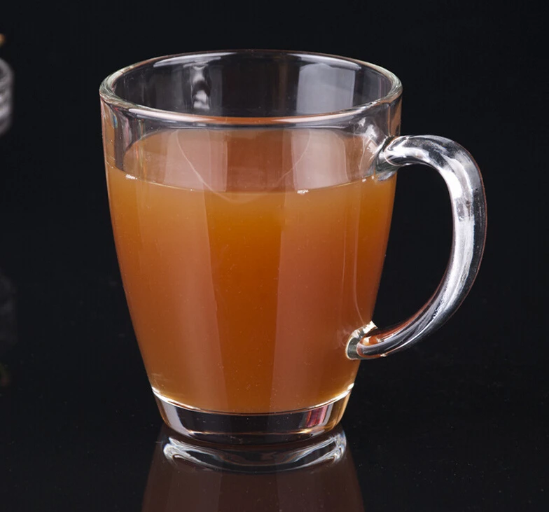 clear glass latte mugs