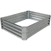 

Galvanized Steel Raised Garden Bed - 48-Inch Rectangle - 12-Inch Deep