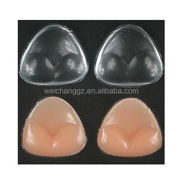 

Ladies push up cleavge breast bikini use bra pad inserts bra cup, Nude