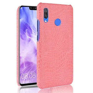 Rugged Crocodile Leather Mobile Back Cover Huawei Nova 3i