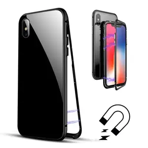 Magnetic Tempered Glass Cover iPhone X 8 7 6s 6 XR XS Max