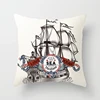 Wholesale Customized Sailing Ship Printed Cushion Pillows