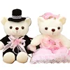 Lovely couple wedding bear doll small wedding doll a pair of doll maid of honor hand gift girl present