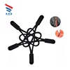 Custom black luggage silicone rubber zipper puller for garments