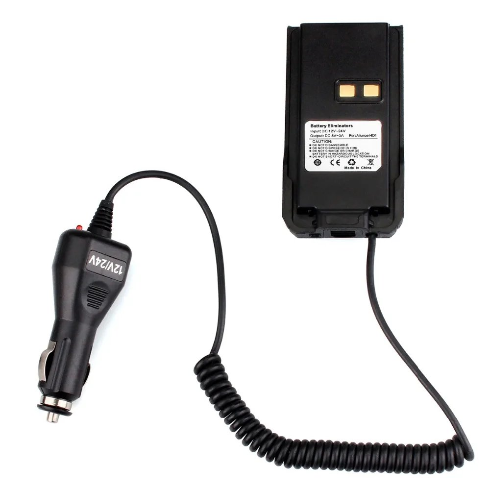 

New Original Car Charger Battery Eliminator 12V-24V for Ailunce HD1 DMR Digital 2-WAY Radio Walkie Talkie