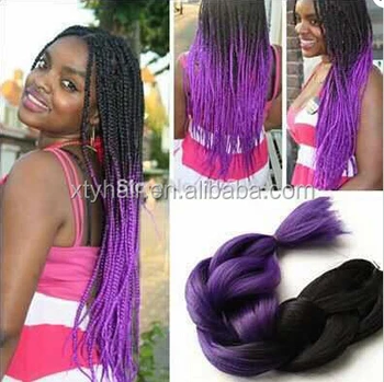 Alibaba Stock 24 Synthetic Jumbo Braid Hair Extension Ombre Jumbo