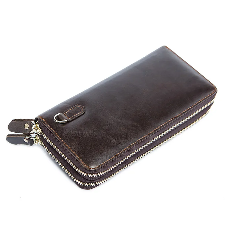 

Drop Shipping Accept Customization Long Wallet Size Mens Genuine Leather For Men 2020 Minimalist Wallet 9015, Black/coffee