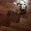 UV Lacquered American Black Walnut Solid Wood Herringbone Parquet outdoor decking flooring