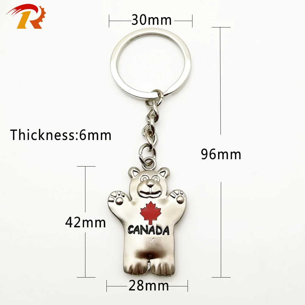 metal teddy bear keyring