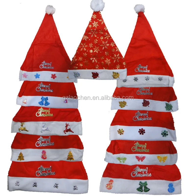 mini santa hats