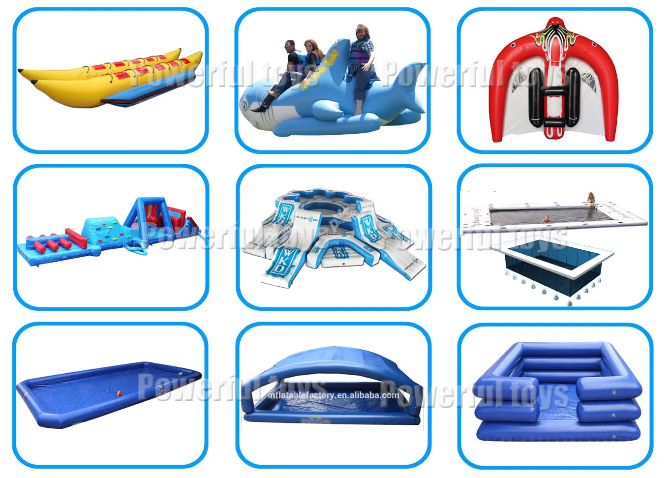 PVC Tarpaulin Inflatable Floating Seesaw Teeterboard Water Game Kids Fun Playing