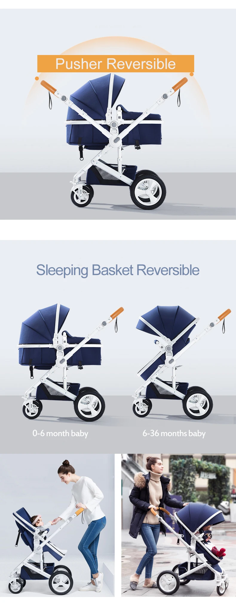 travel system with rubber wheels