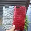 new in 2017 summer in stock for iphone 6 6 plus 7 7 plus red silver cd pattern small dot leather phone case