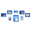 Colorful Plastic Crystal Printing Epoxy Magnetic photo frames for Home Decoration