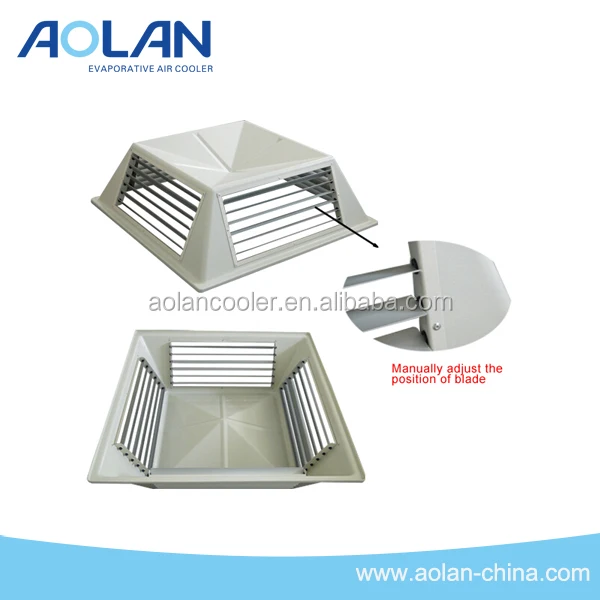 4 Way Diffuser Abs Frame And Fan For Air Cooler Vent System Buy Diffuser 4 Way Diffuser Evaporative Air Cooler Diffuser Product On Alibaba Com