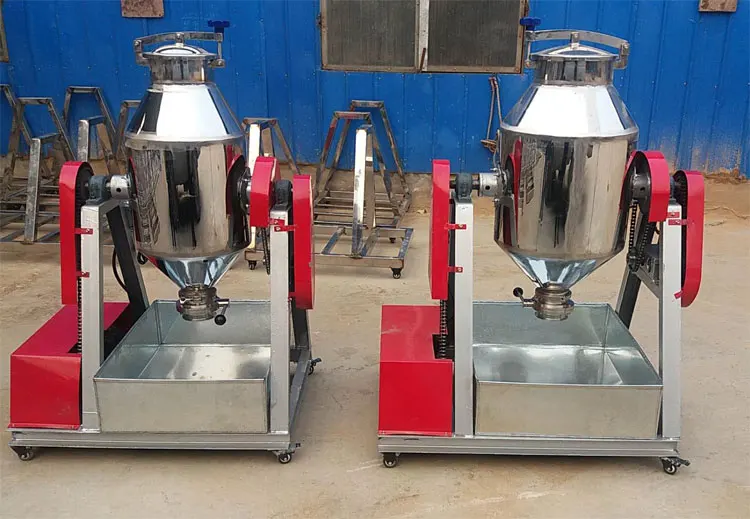 Strongwin 100kg/p Syth Small Mobile Manual Portable Feed Mixer Machine