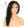 iFINER Loose Wave Bundle 8A Virgin Deep Curly Wet And Wavy Lace Front Wigs 3 4 Pcs Weft 9A Cuticle Aligned hair wig V
