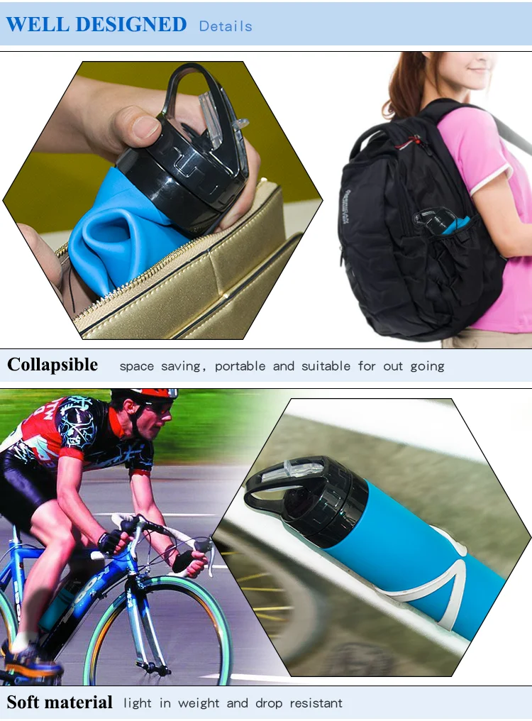 Foldable Collapsible Sport Bottles With Custom Logo Bottles For Sports 13