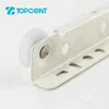 Topcent white full extension drawer runner powder coated roller drawer slide