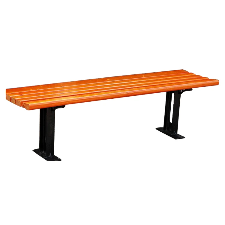 Hot sale wood park garden benchcast iron skeleton