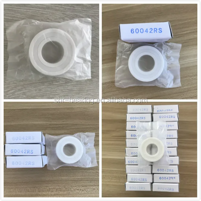 6004CE Sealed ceramic ball bearings ZrO2 ceramic bearings 6004 2RS