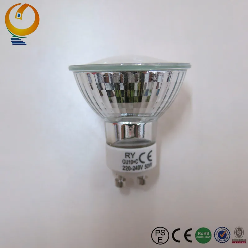 Energy-efficient halogen lamps MR16/GU10 110-120/220-240V 50W Ceramic lamp cup