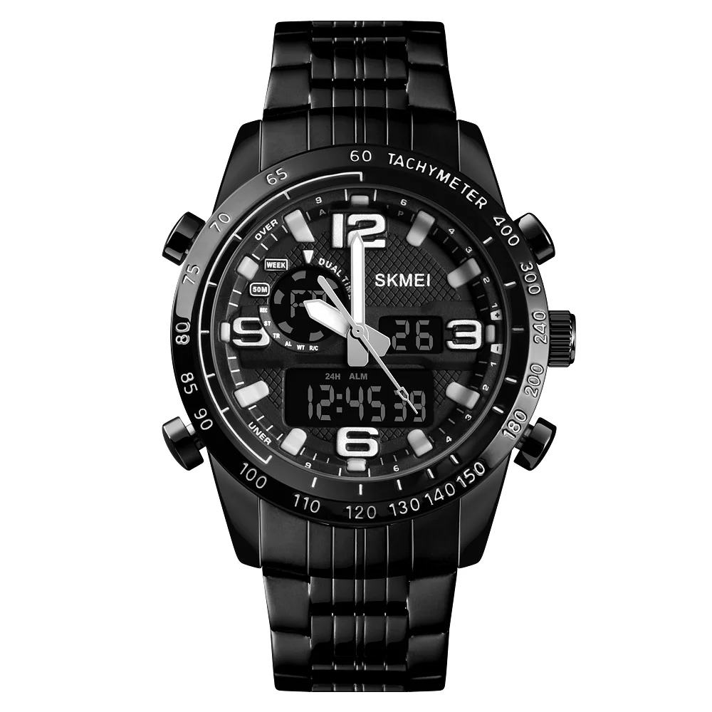 

SKMEI 1453 relogio origin quartz stainless steel watch black watch bracelet gift