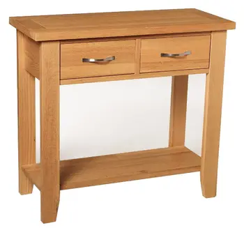 Solid Wood Hall Side End Telephone Table With 2 Drawer Large Oak Console Antique Cherry Tables Study Solid Wood Hall Side End Telephone Table With 2 Drawer Large Oak Console Antique Cherry Tables Study