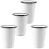 11oz enamelware mug print tumbler cups enamel tumbler with rolled rim