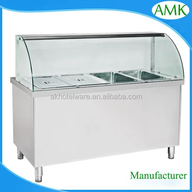 American Electric Buffet Steam Table Stainless Steel Fast Food Warmer