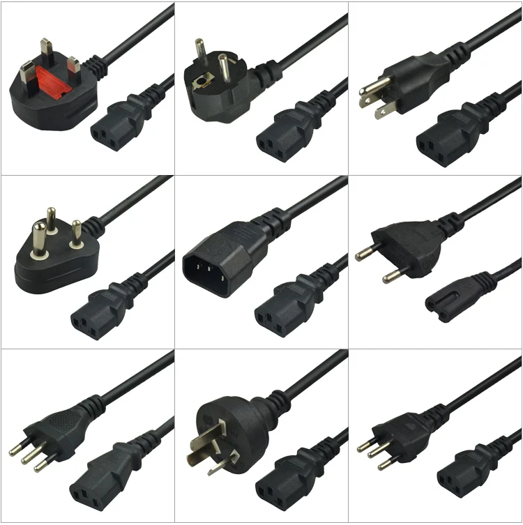 15a Ac Cords Electric Lead Iec C13 Connector Us Power Cord 27
