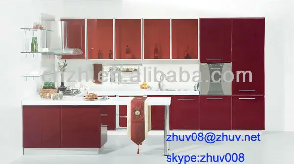 Modern Kitchen Cabinet With Pmma Acrylic Plexiglass Doors Buy