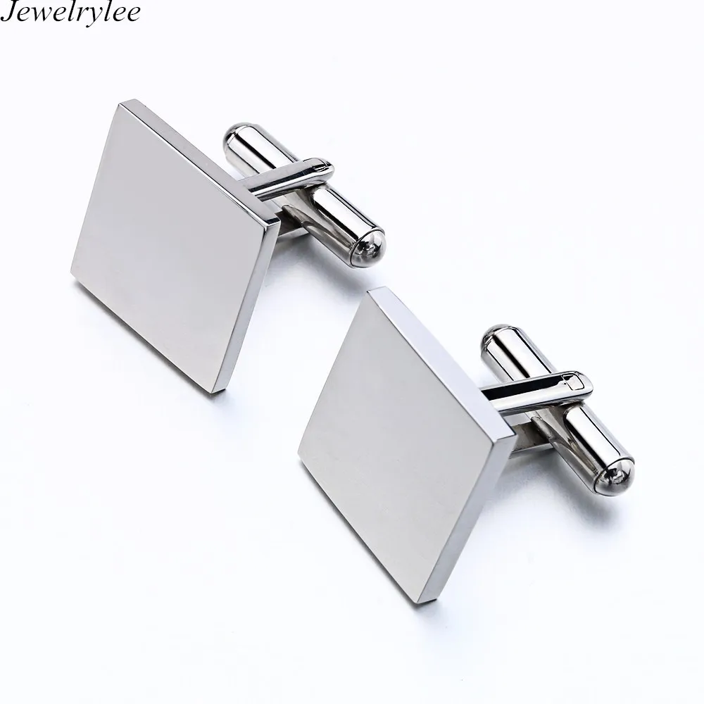 

Fashion Luxury Mens Gifts Blank Square Cufflinks Manufacturer, Silver with black/silver with red.