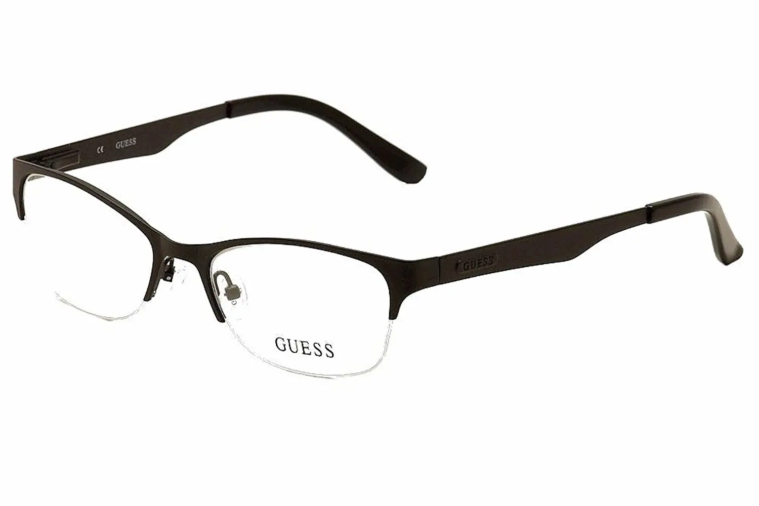guess semi rimless eyeglasses