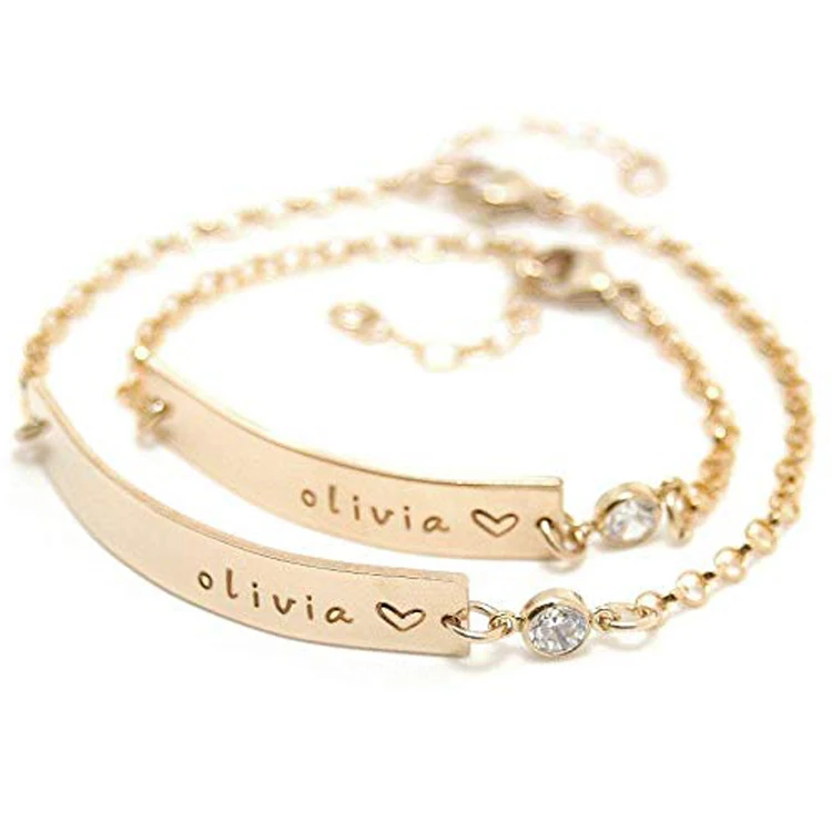 Adjustable Baby Bracelet Girl Gold Plated Link Bracelet Buy Baby