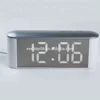 POPULAR MIRROR GLASS ALARM CLOCK WITH TOUCH BUTTONS ET668