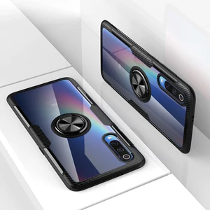 Clear TPU & Acrylic Phone Case Ring Holder Xiaomi 9 Mi 8
