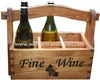 6 Bottles Wooden Crate wooden wine crates for sale