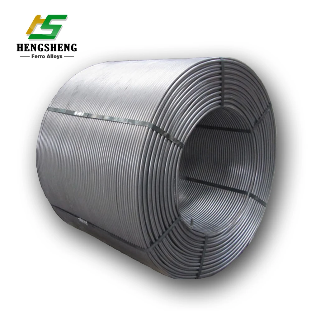 Produk ekspor ferro kalsium silikon cored wire/casi berintikan kawat untuk pembuatan baja