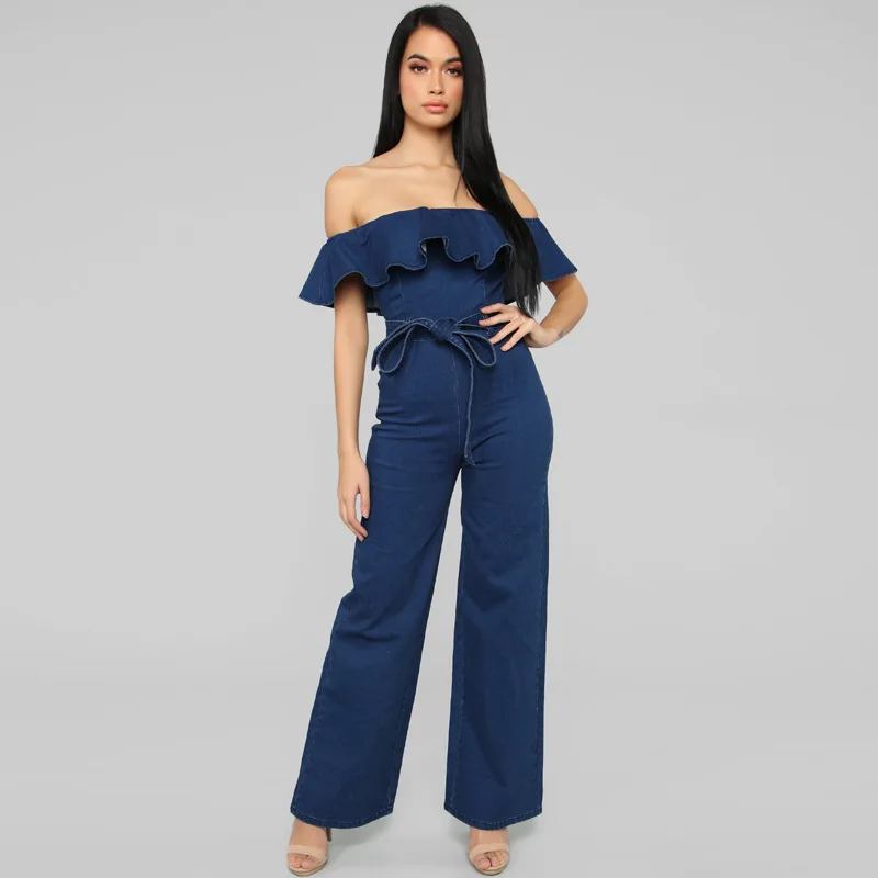 

wholesale 2019 womens fashion jumpsuits jeans denim jeans