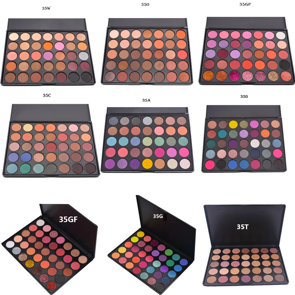 Mineral Ingredient Oem Wholesale Private Label Makeup 35 Colors