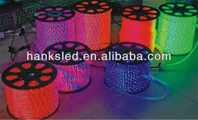 Low Price Colorful Led Rope Light Flat 4 Wires Outdoor Waterproof Hot ...