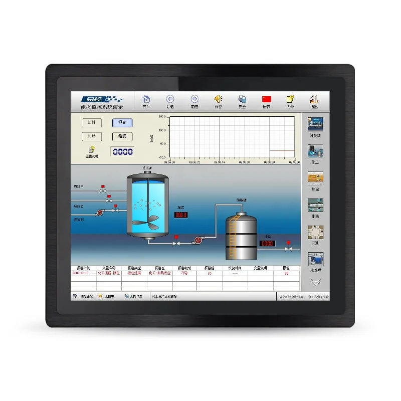 China competitive price Industrial touch screen monitor 15 inch industrial embedded  PC
