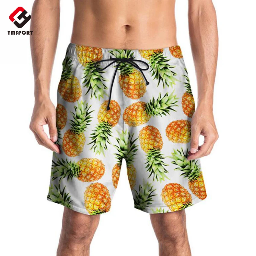 

Cheap Pineapple Beach Shorts Mens Summer Beach Shorts Pants Swimwear, Custom color