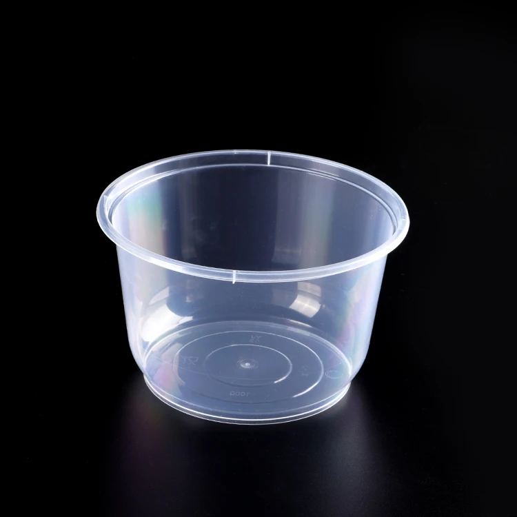 Disposable pp plastic round food container/meal prep container/plastic bowl